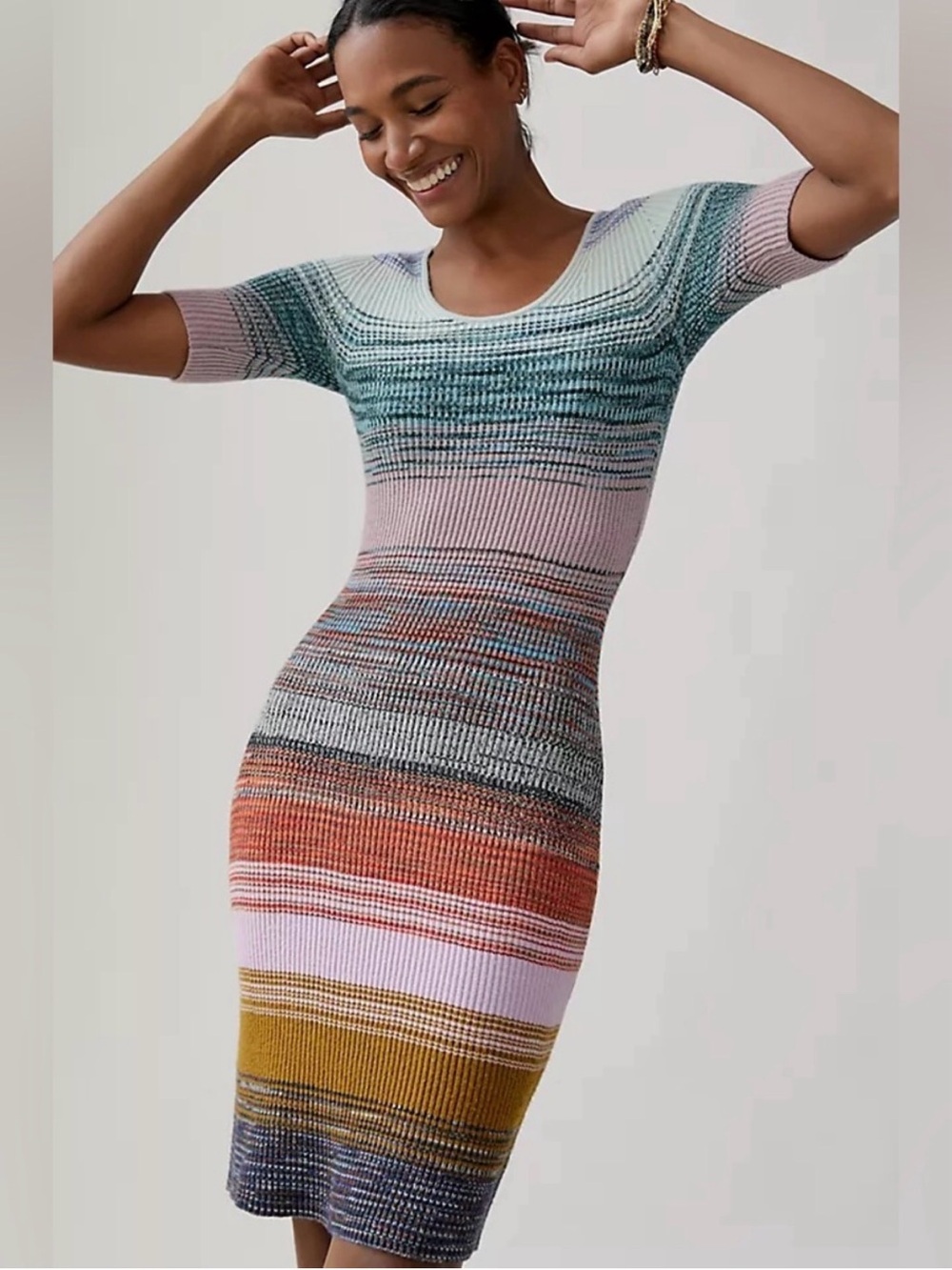 Anthropologie Space Dyed Midi Knit Dress - Small - Picture 1 of 4
